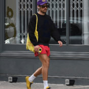 Harry Styles Just Paired Short-Shorts With the New It Sneaker Color of the Summer