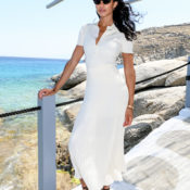 Hold the Flip-Flops—This Pretty Flat Sandal Makes White Skirts Look Much More Stylish