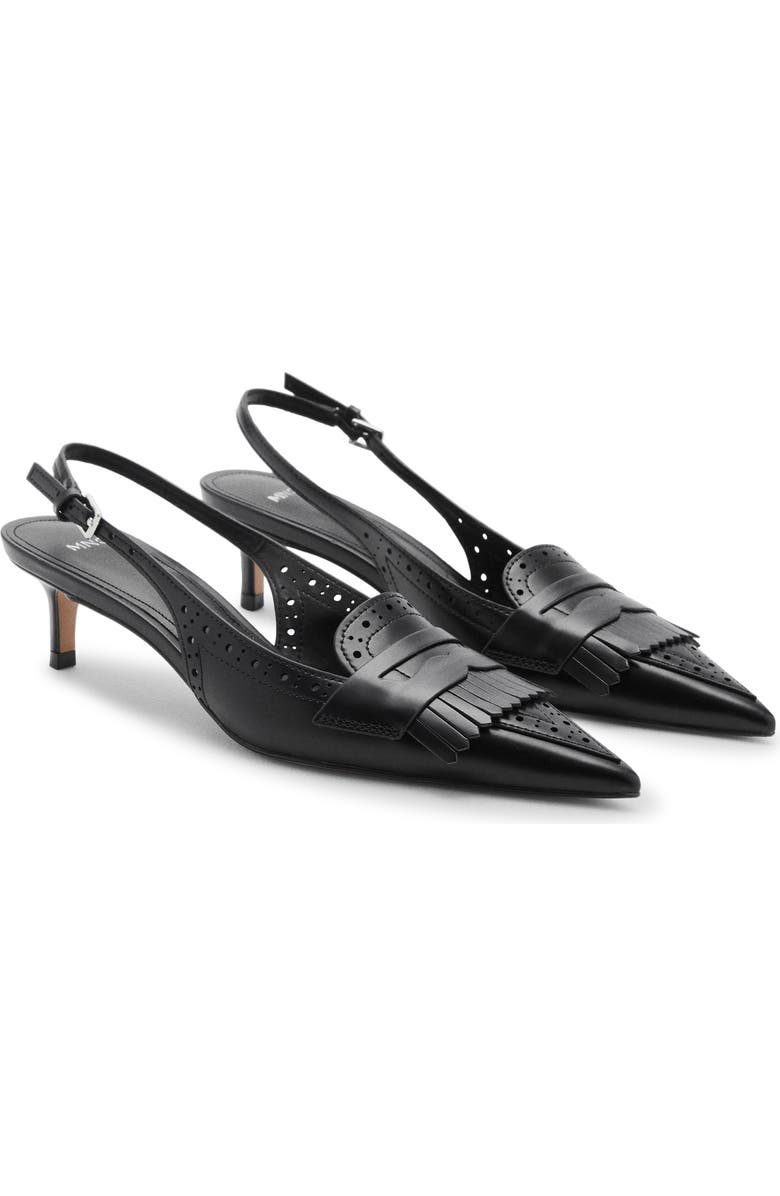 Fringe Slingback Pump