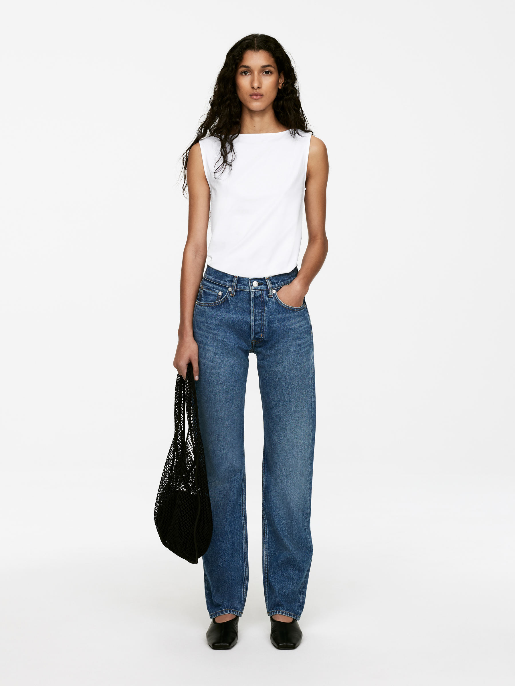 Snow Straight Jeans – Vintage Blue – Women – Arket Gb