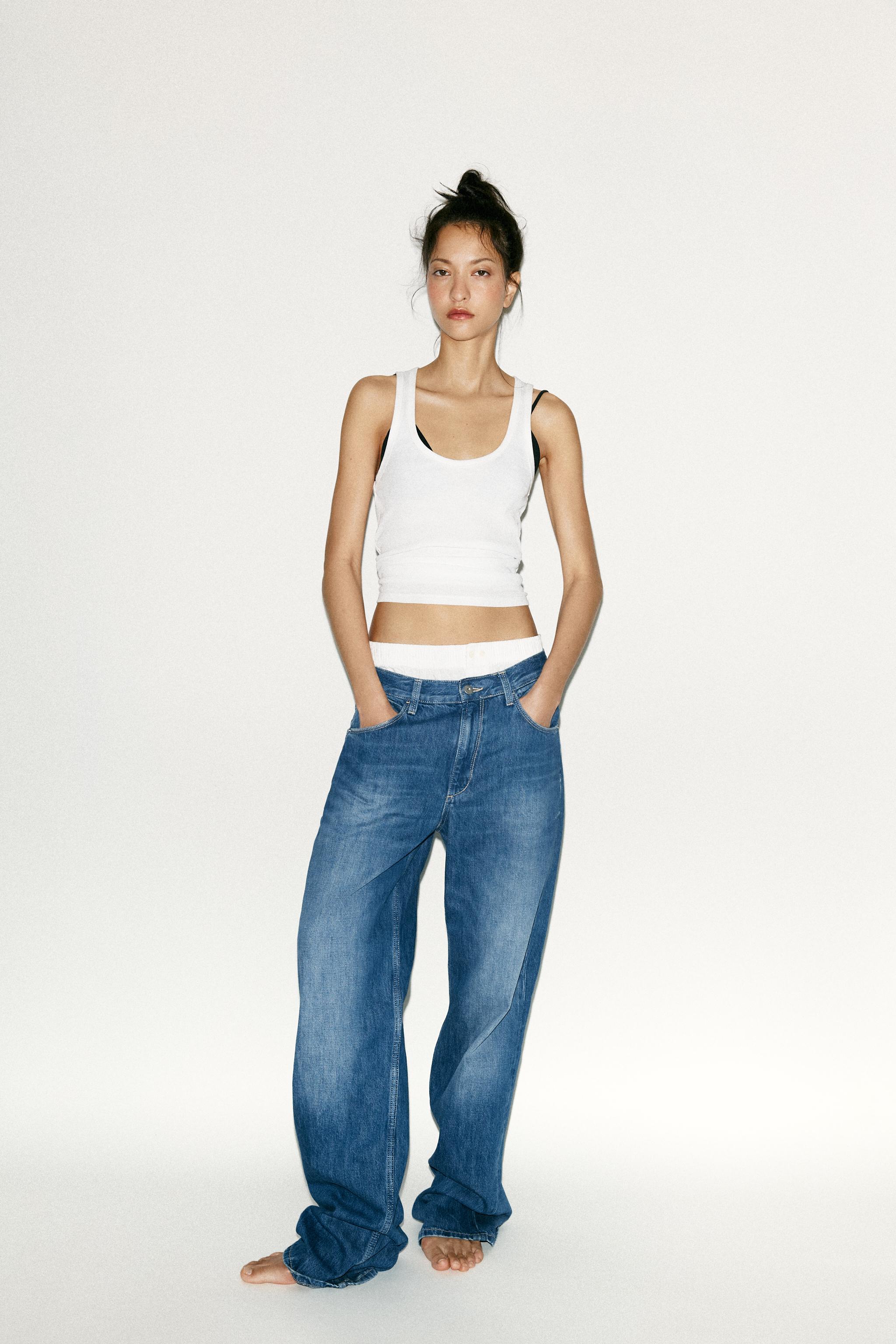 Trf Straight Baggy Mid-Waist Jeans