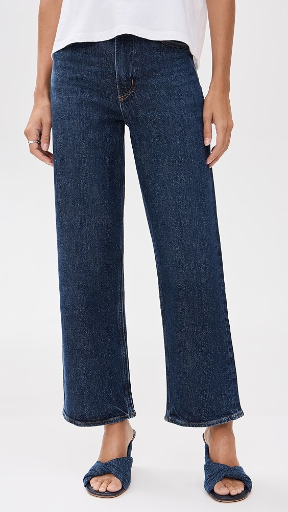 Agolde Ren: High Rise Wide Leg Jeans