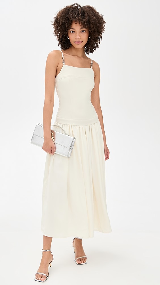 En Saison Barrett Mixed Media Maxi Dress