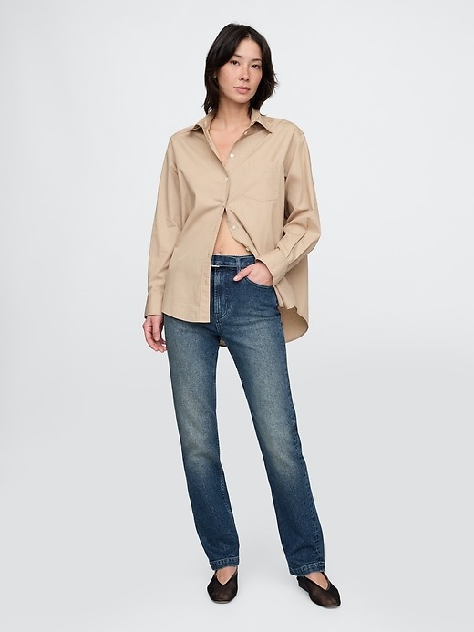 Gap, High Rise Belted '90s Straight Jeans