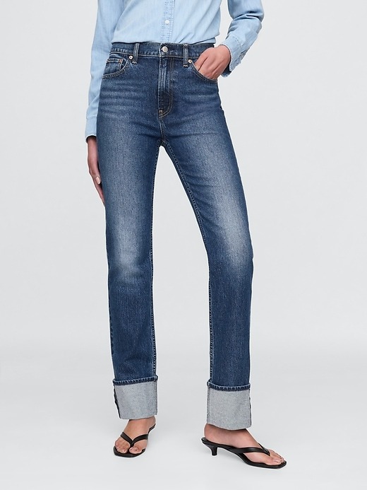 Gap, High Rise Cuffed '90s Straight Jeans