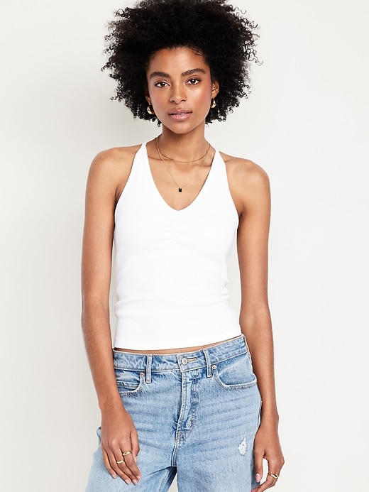 Racerback Crop Tank Top