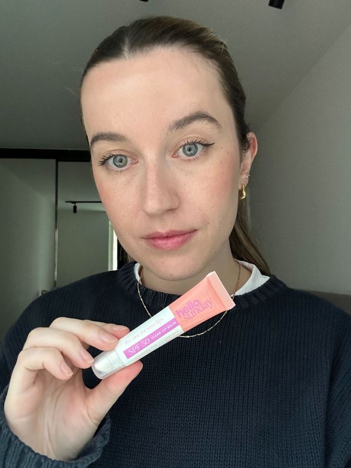 Junior beauty editor, Grace Lindsay, testing SPF lip balms