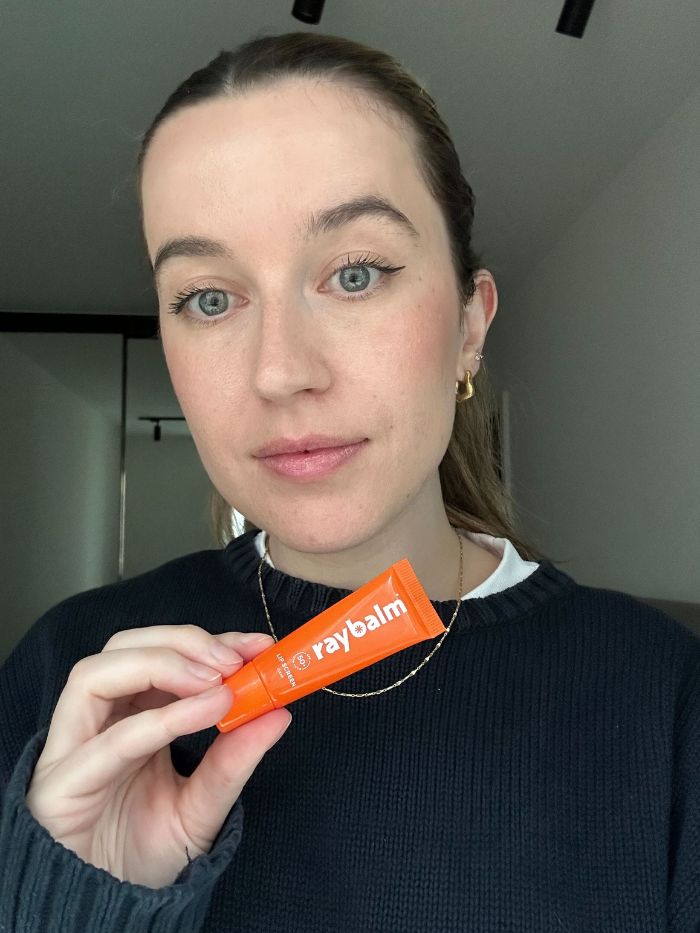 Junior beauty editor, Grace Lindsay, testing SPF lip balms