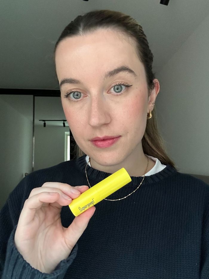 Junior beauty editor, Grace Lindsay, testing SPF lip balms