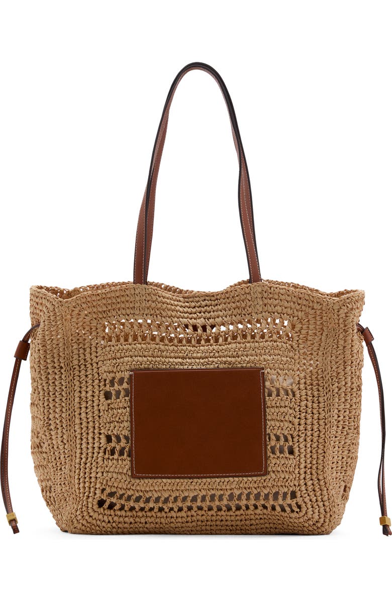 Straw Shopper Tote Bag