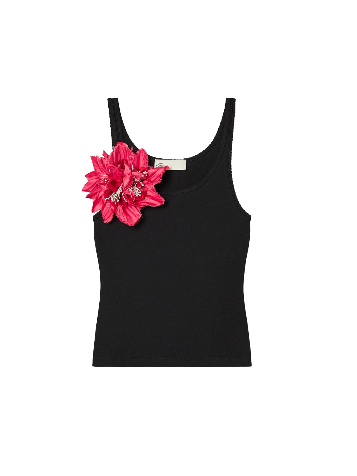 Ribbed Tank Top in White, Size L