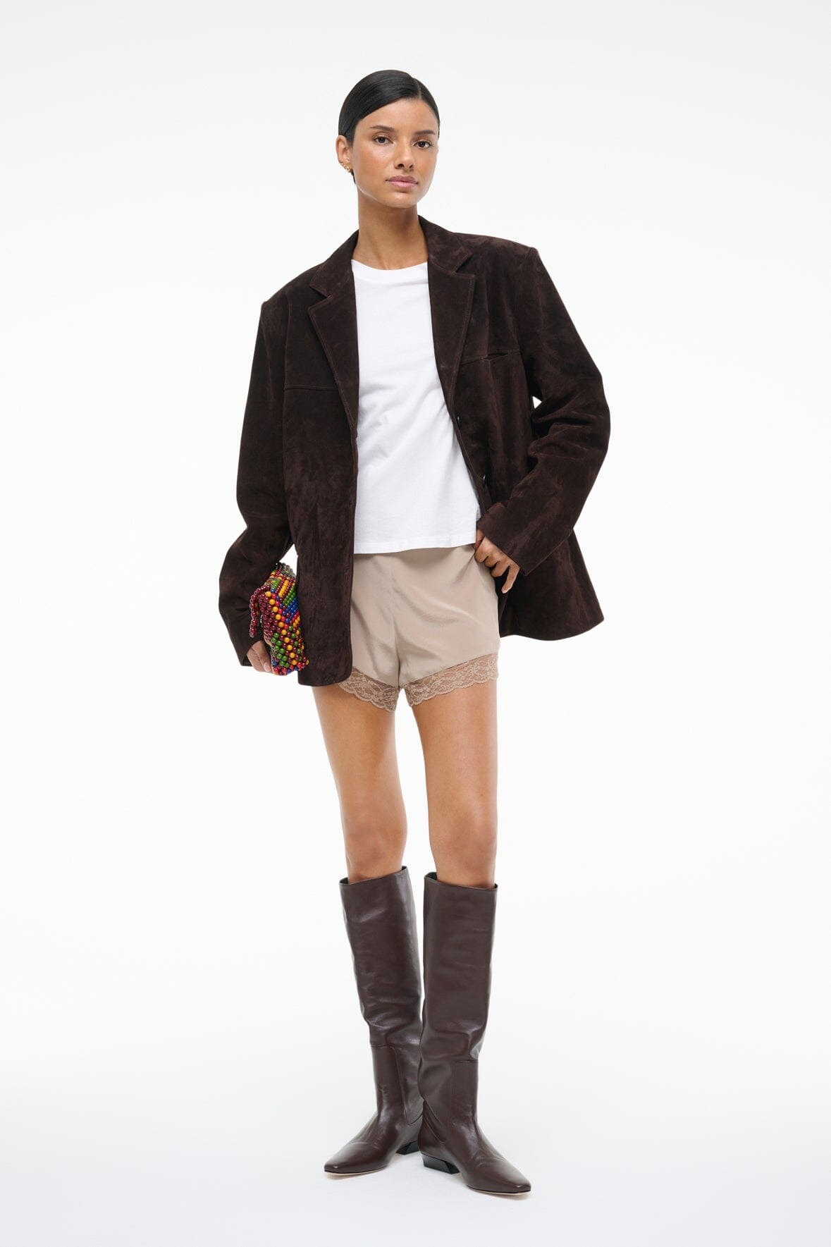 staud, Von Silk Shorts