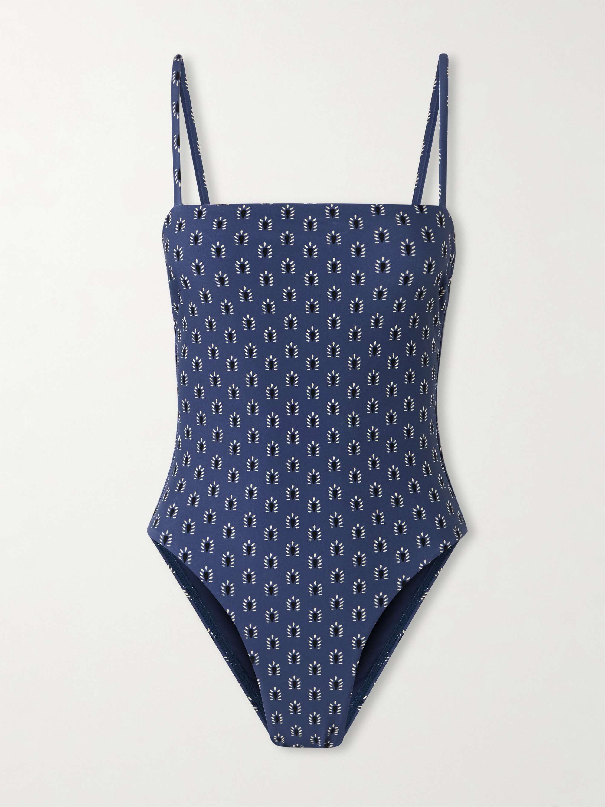 Petite Square Floral-Print Recycled Swimsuit