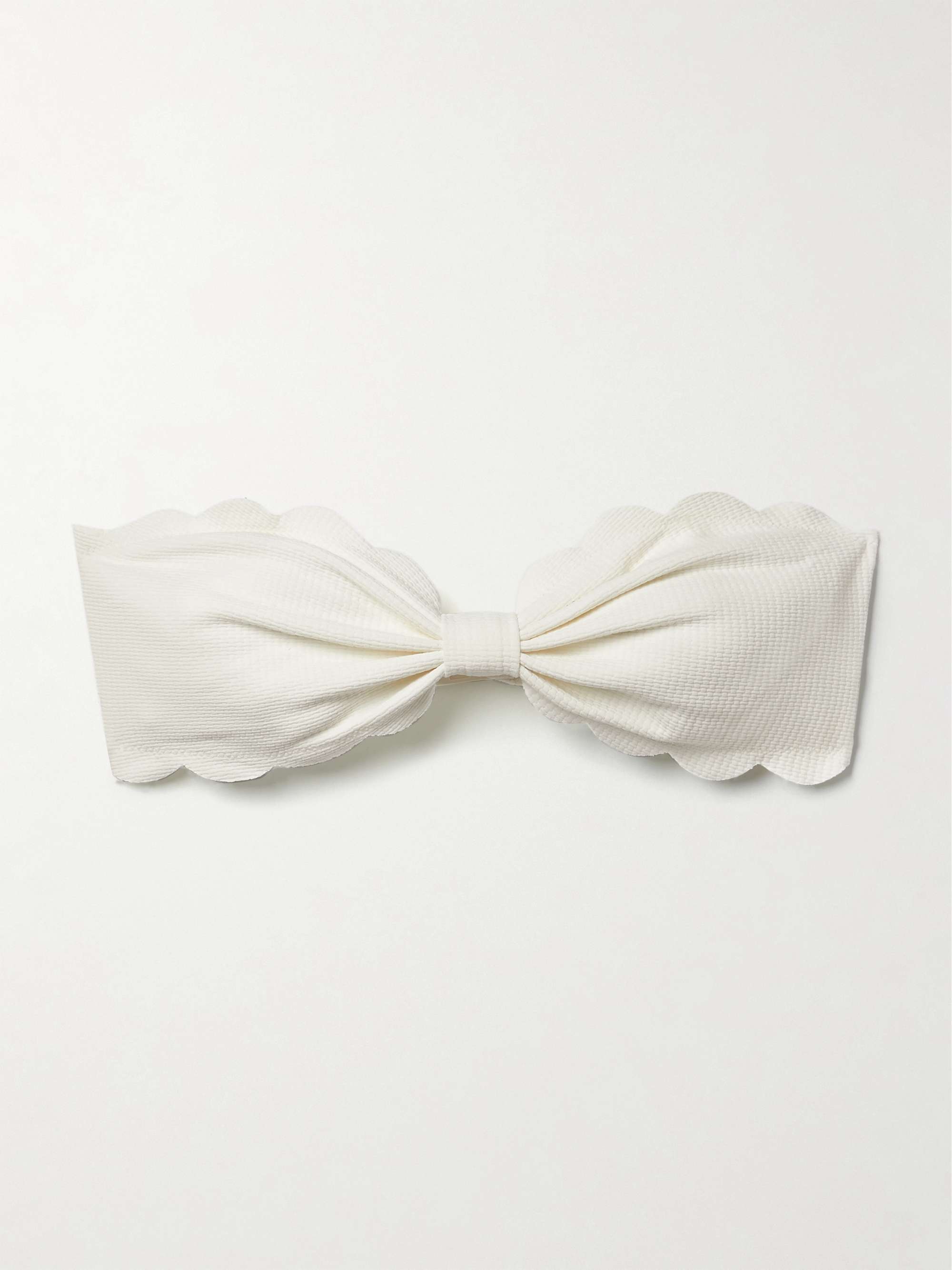 Antibes Recycled-Seersucker Bikini Top