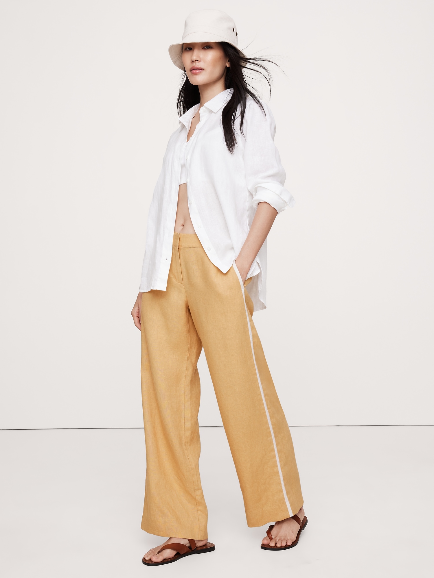 The Everyday Wide-Leg Linen Pant