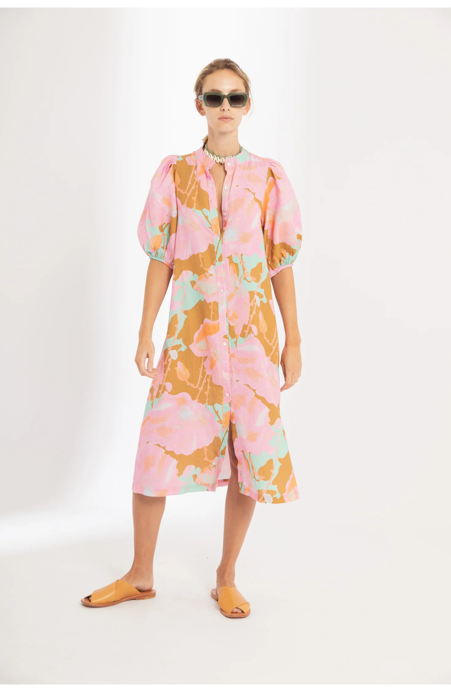 LANHTROPY, Bubble Linen Dress