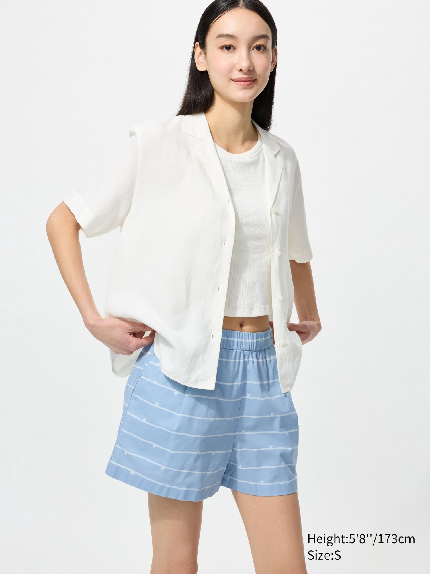 Disney in Blue Easy Shorts (stripe)