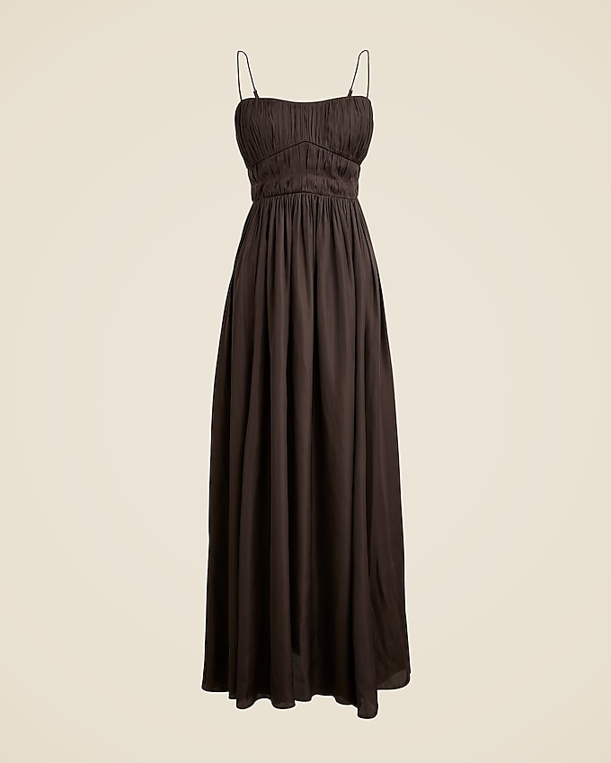 Collection Ruched Maxi Dress in Luster Georgette
