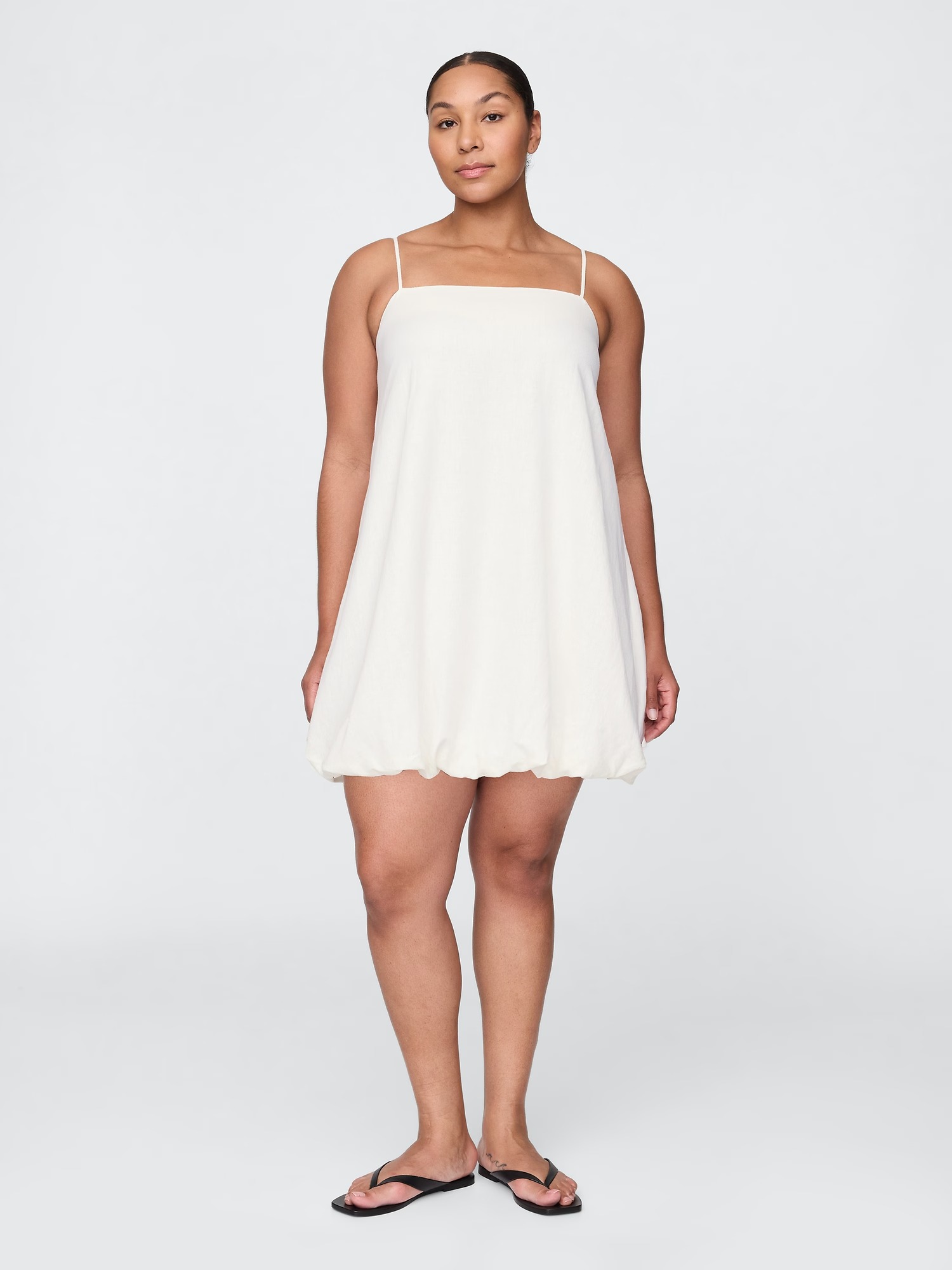 Gap, Linen-Blend Bubble Mini Dress