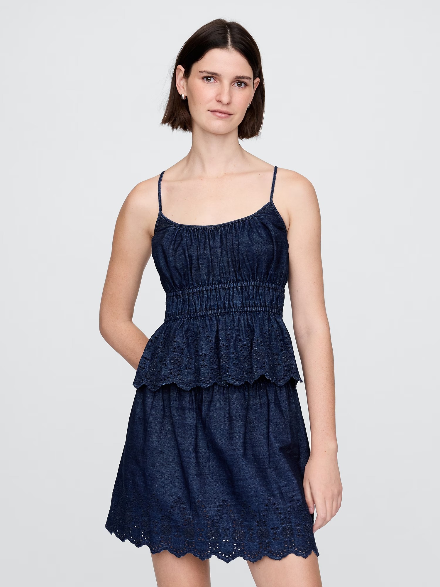 Gap, Eyelet Denim Mini Skirt