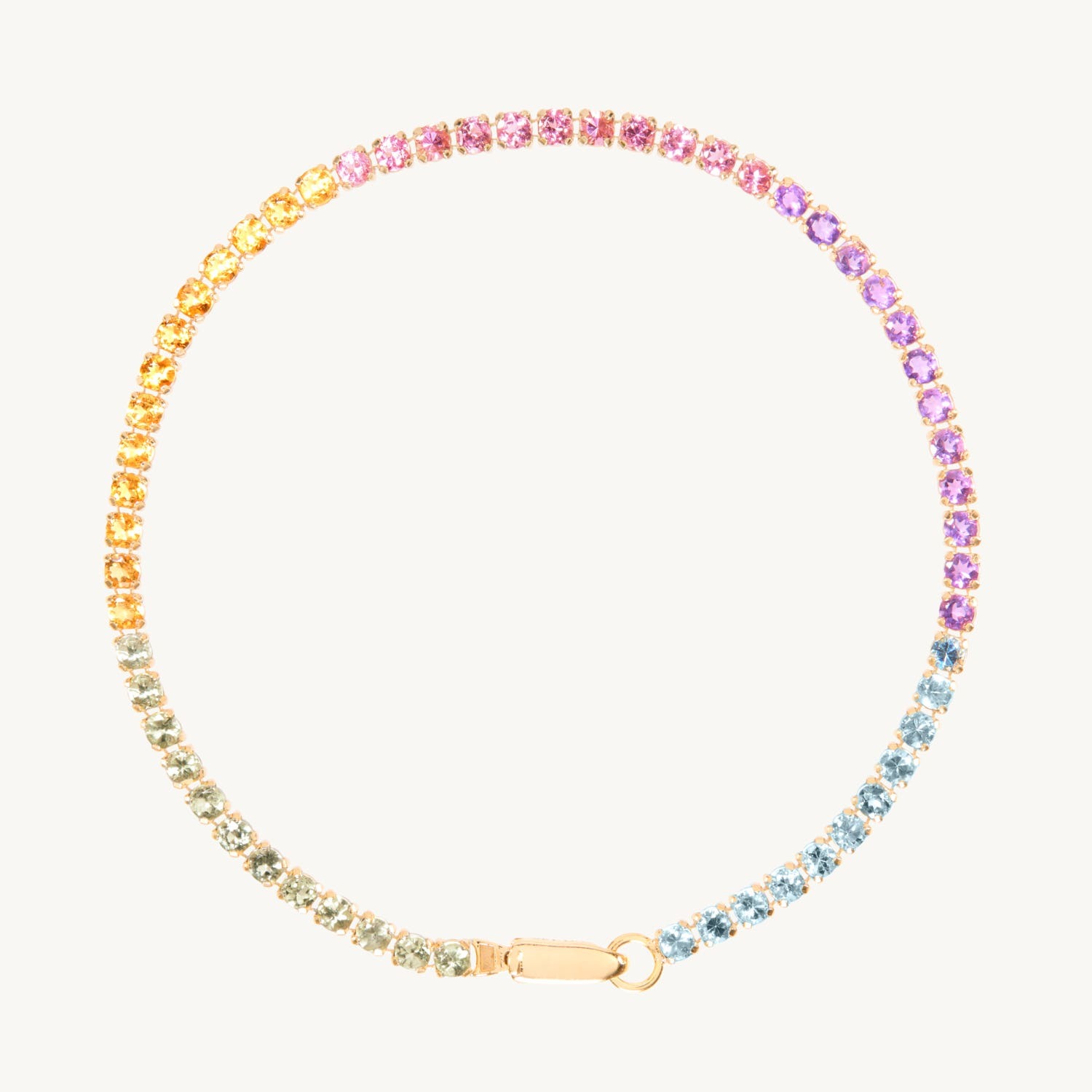 Catbird, Harlequin Rainbow Tennis Bracelet