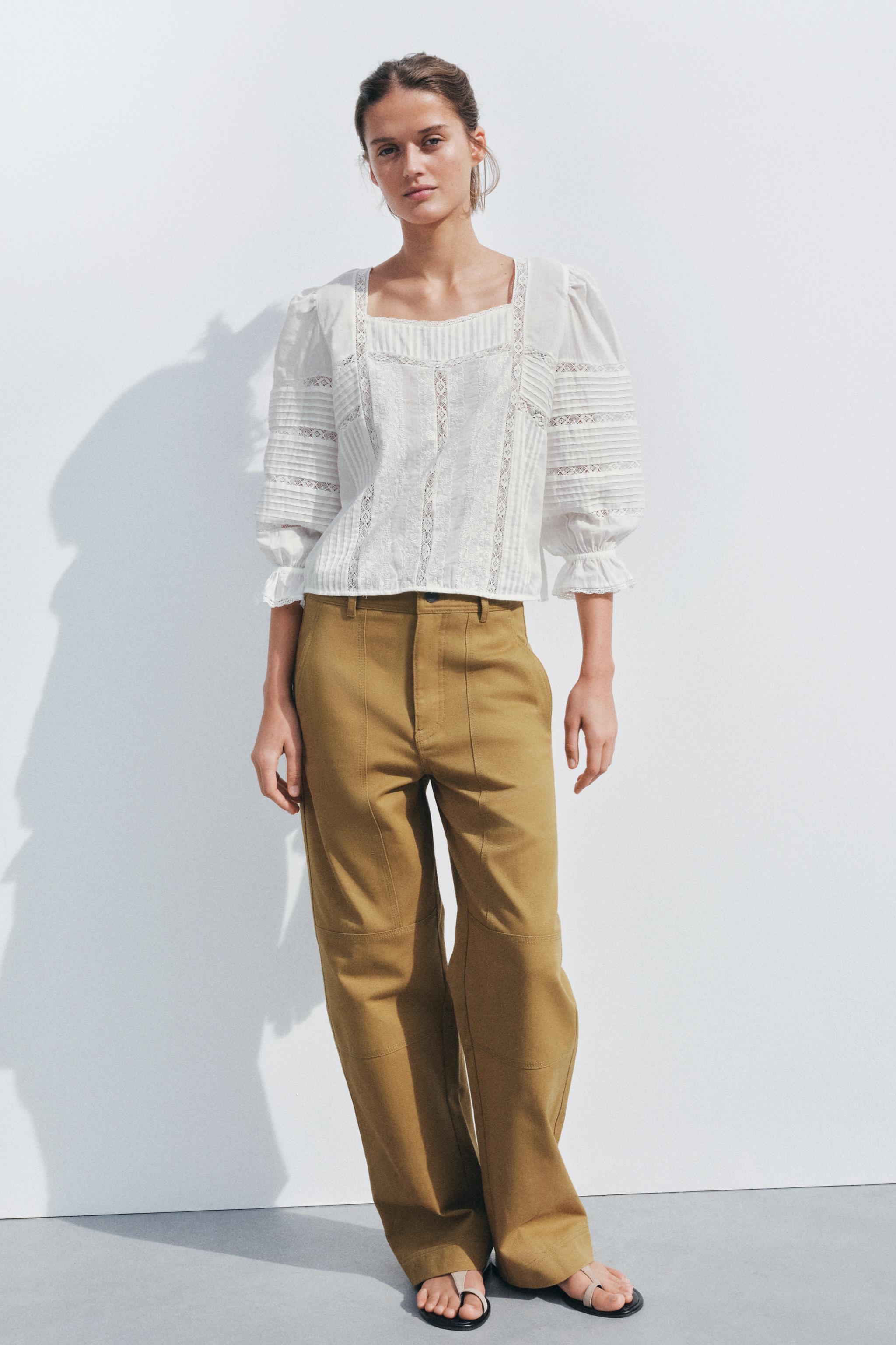 Zw Collection Embroidered Romantic Blouse