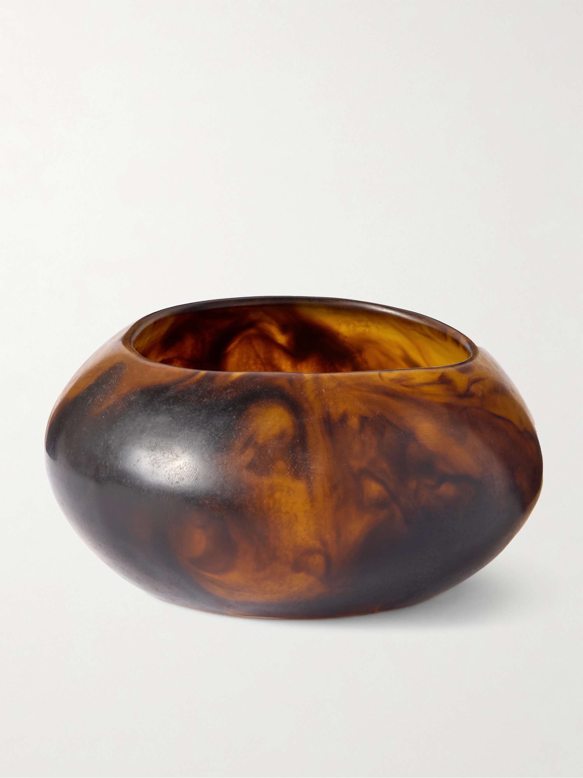 Large Boulder Tortoiseshell Resin Bangle