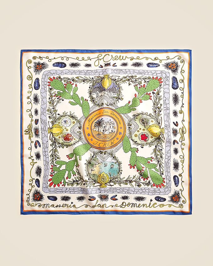 Masseria San Domenico X J.crew Silk Bandana