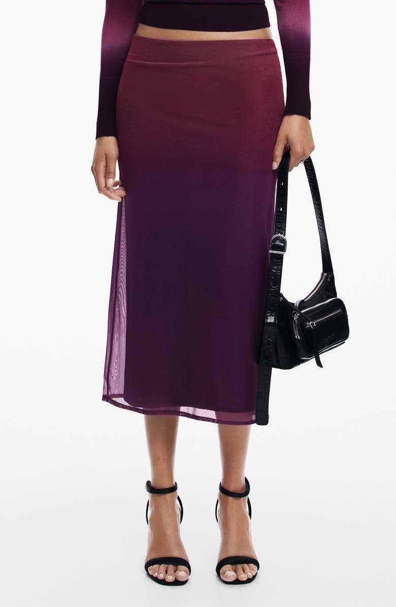 Ribbo Ombré Midi Skirt