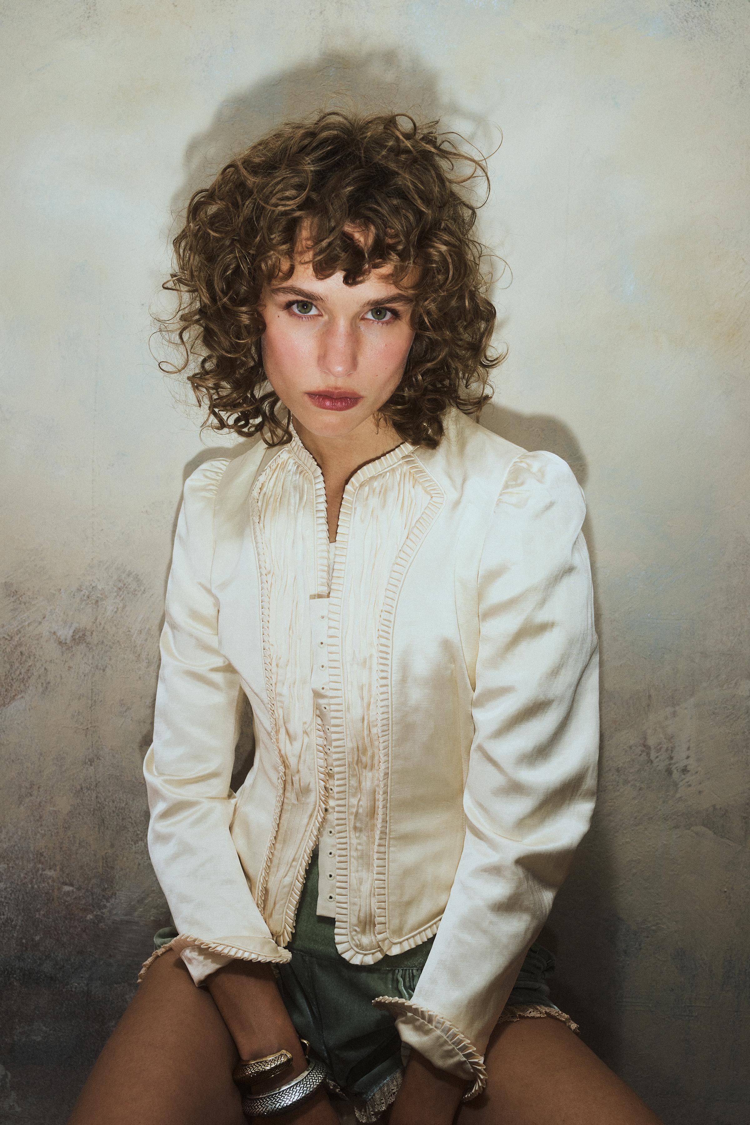 Linen Blend Corset Jacket Kate Moss X Zara