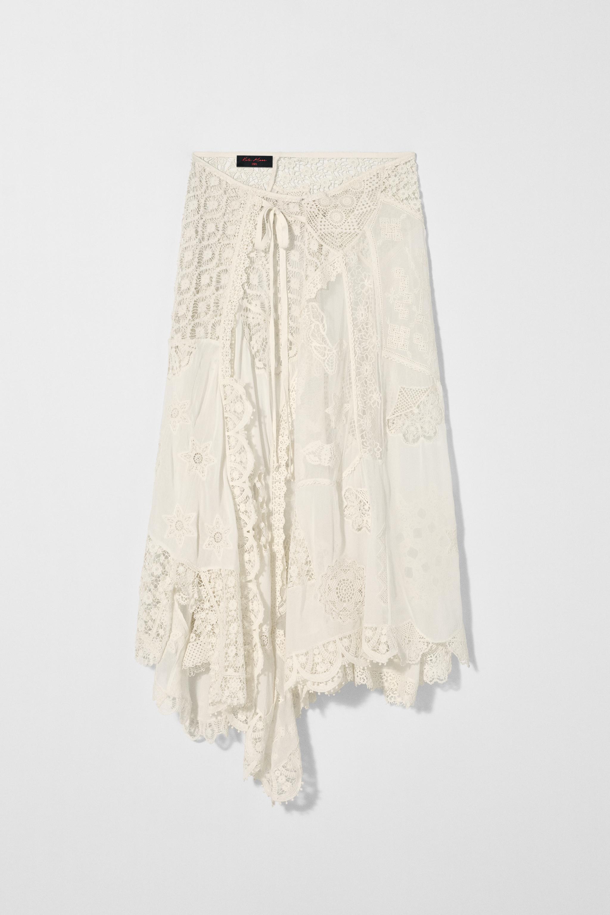 Patchwork Midi Skirt Kate Moss X Zara