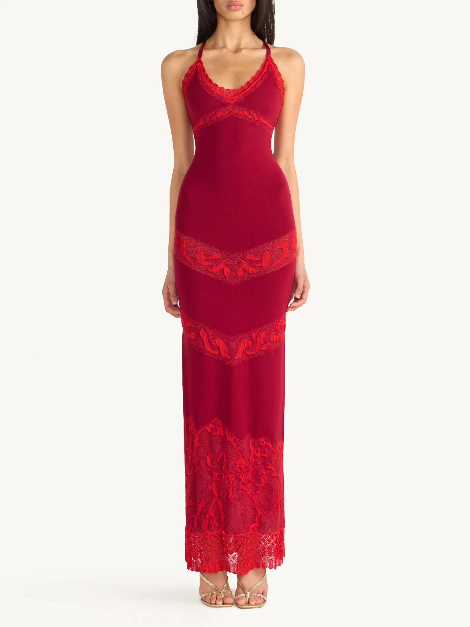 Genevieve Dress - Wine - Xs