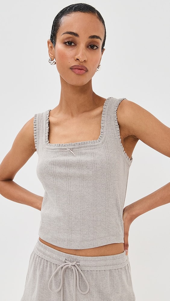 Le Bop Luna Pointelle Tank