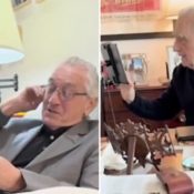 Robert De Niro Wishes Goodnight to a Very Confused Martin Scorsese