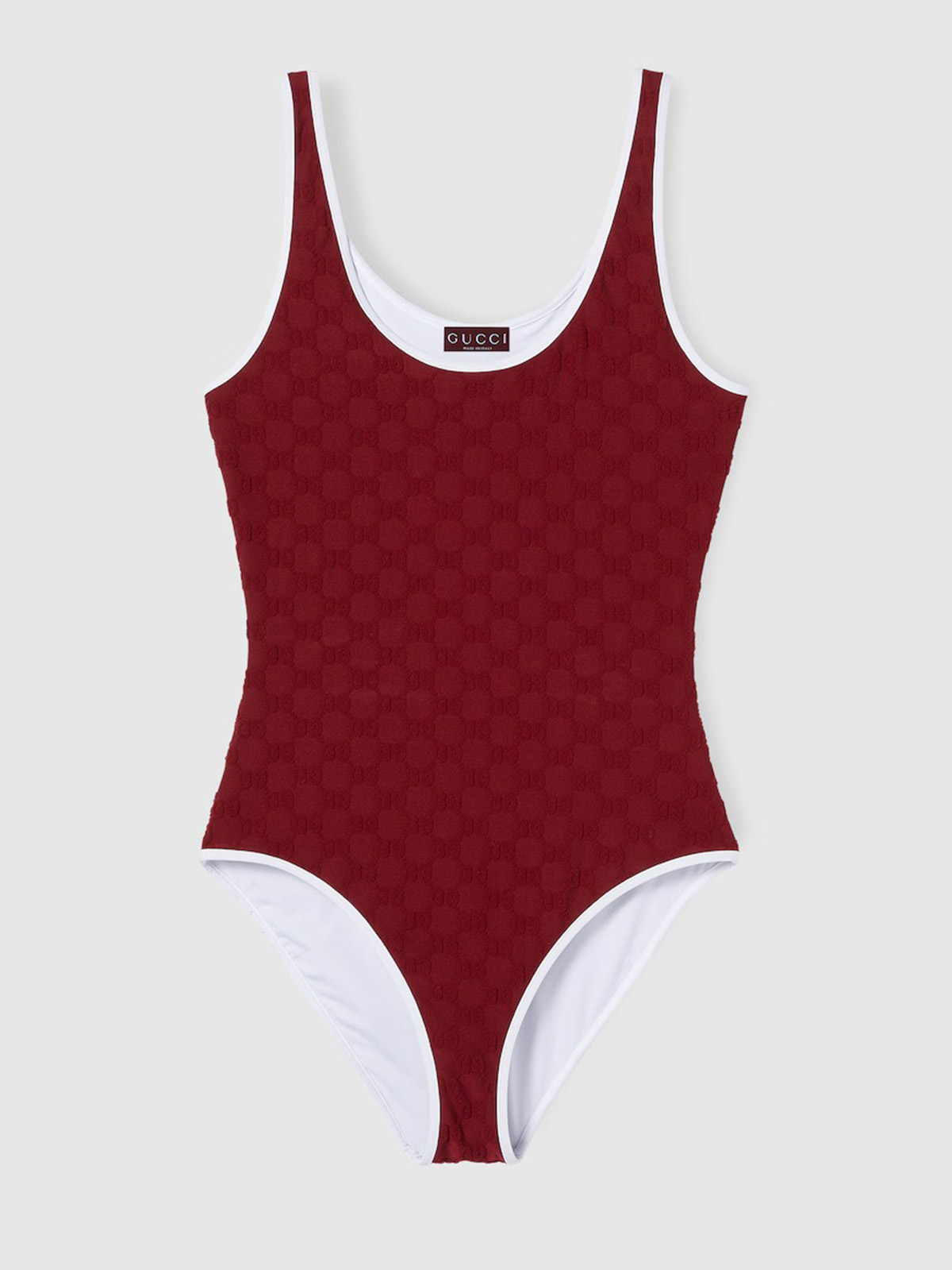 Gg Terrycloth Jersey Jacquard Swimsuit