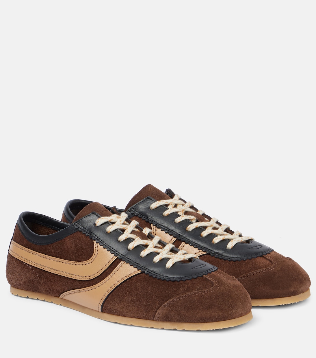 Leather and Suede Sneakers