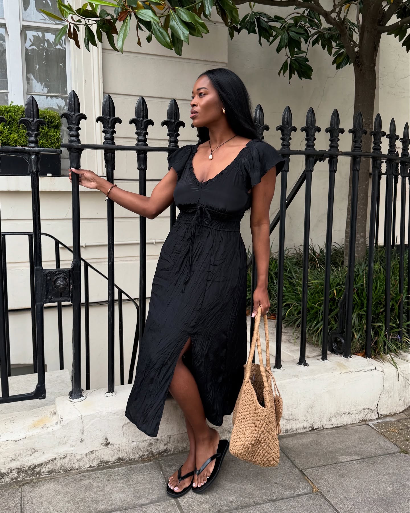 An image of @nlmarilyn wearing a waisted dress from J.CREW