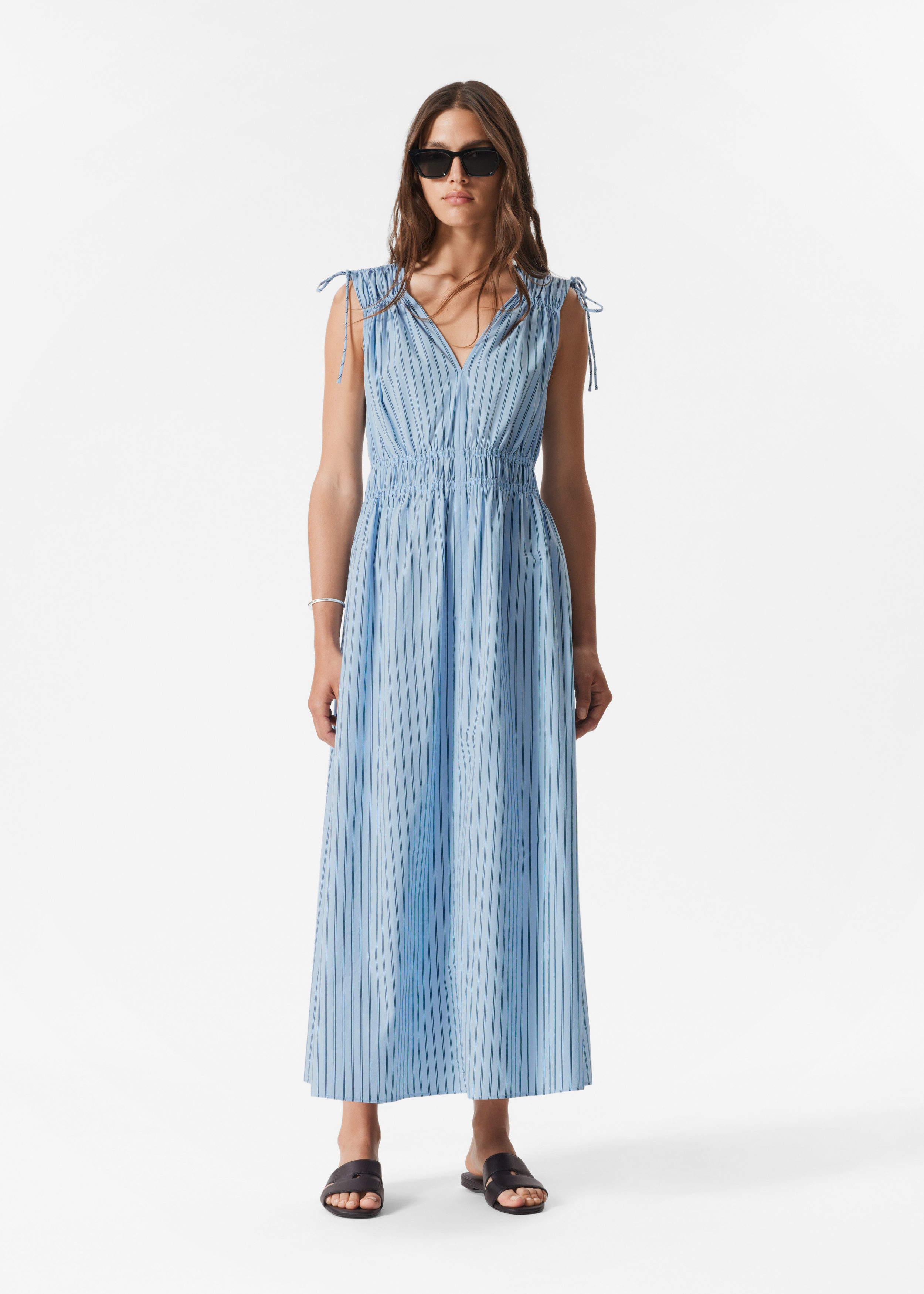 Tie-Detailed Midi Dress