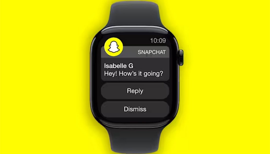 Snapchat has released an Apple Watch app