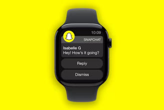 Snapchat has released an Apple Watch app
