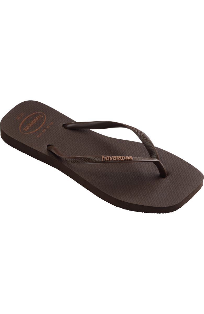 Slim Square Logo Flip Flop