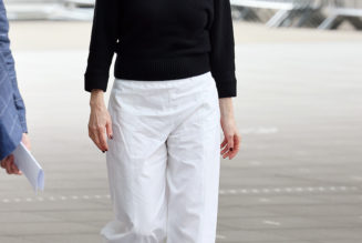 Spotted in London: The Dressy Sandal Trend to Wear With Pants Instead of Ballet Flats RN