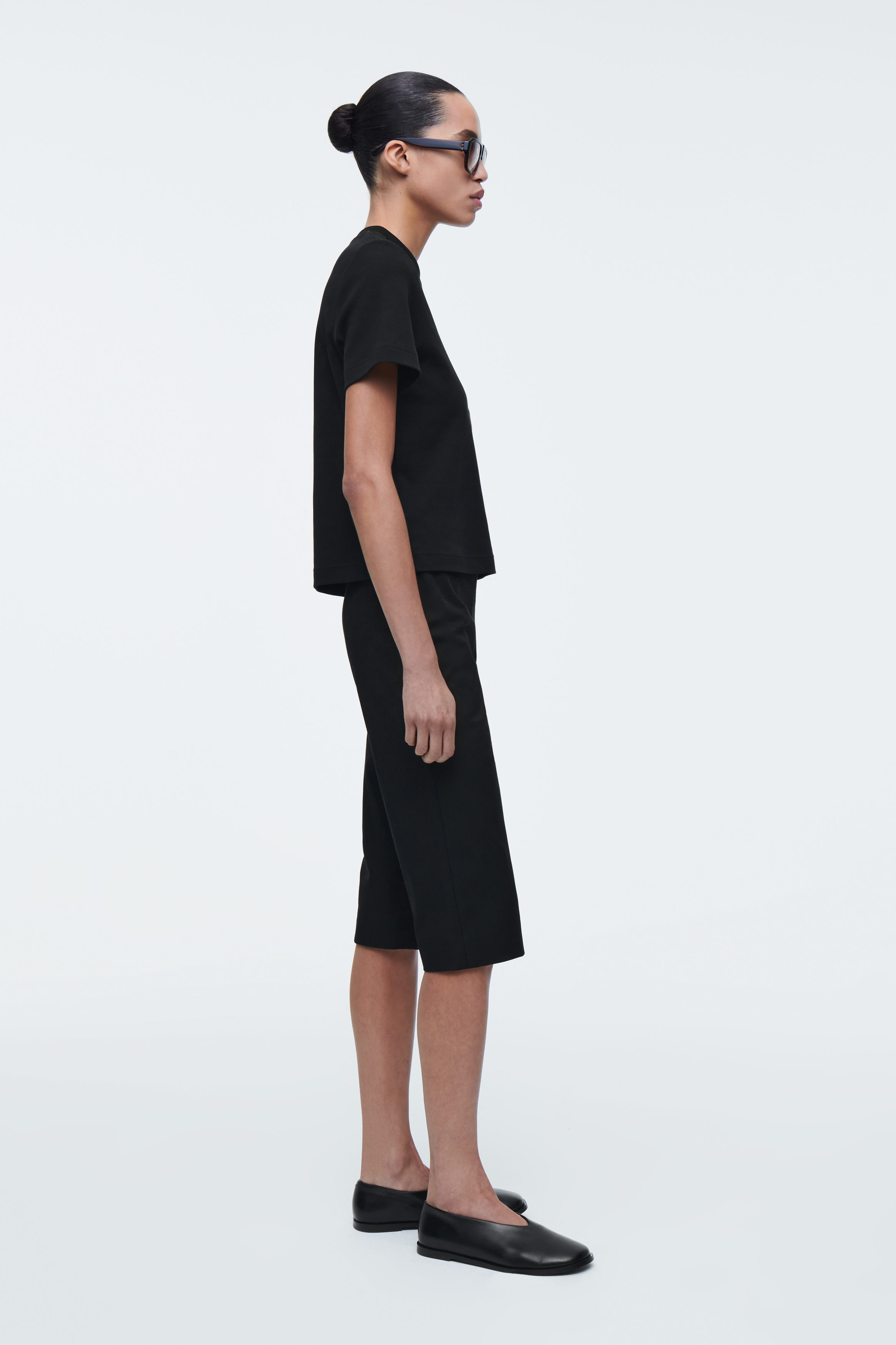 Cotton-Blend Capri Trousers