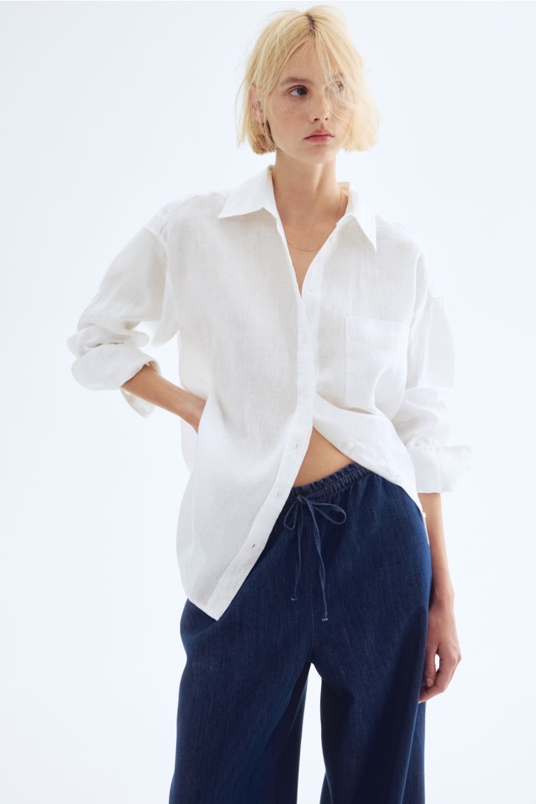 Oversized Linen Shirt