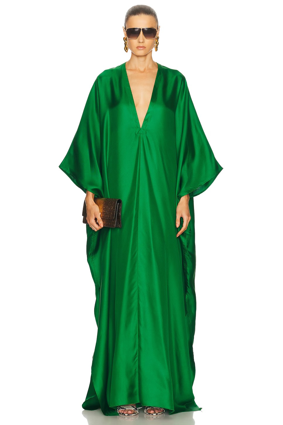 Deep V-Neck Kaftan