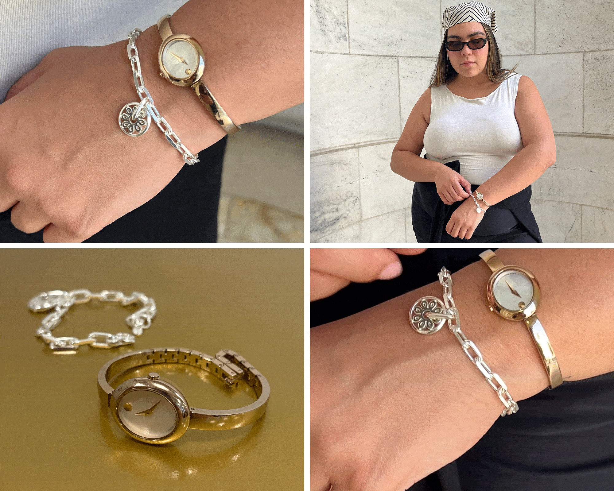 Collage of Movado Watches