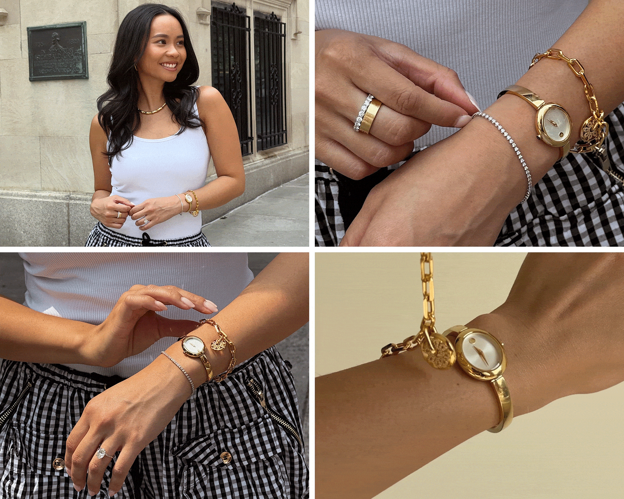 Collage of Movado Watches