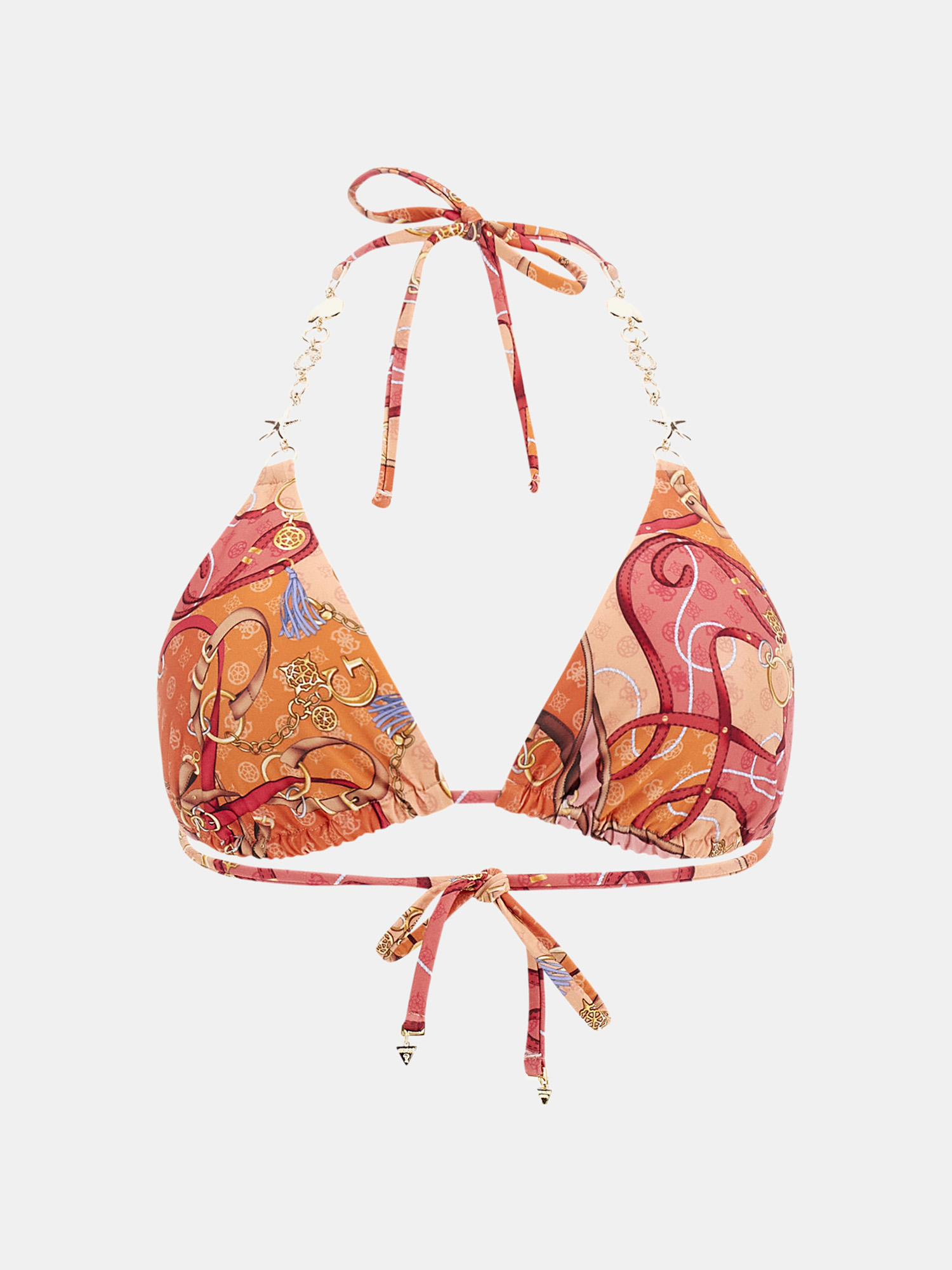 Eco Printed Triangle Bikini Top-ALTGHOST