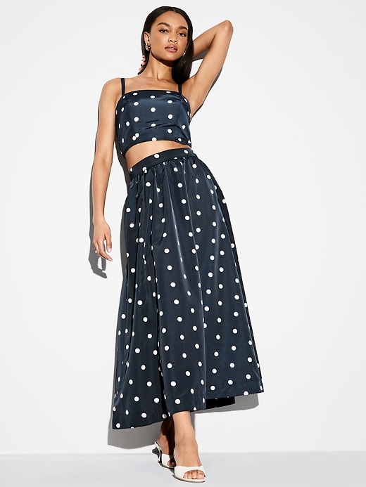 The Occasion by Old Navy High-Waisted Taffeta Midi Skirt