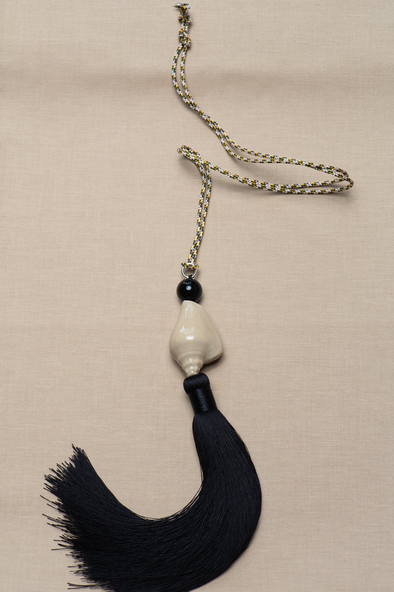 ManÀ X Carina Nicklas Shell Tassel Necklace .04 - Beige